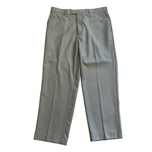 Perry Ellis Tan Flat Front Trouser Dress Pants 38x32